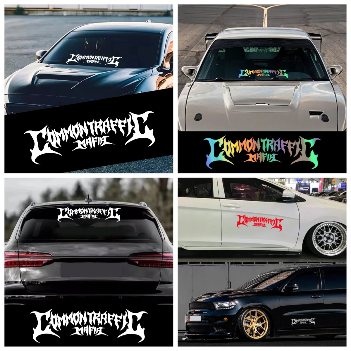 

Custom PVC Car Windshield Banner Racing Stripes Vinyl Decals Truck Body Sticker Decor Accessories