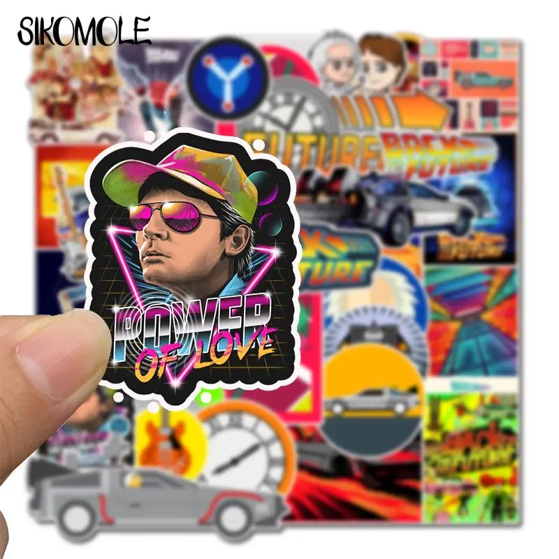 10/30/50PCS Back To The Future TV Show Graffiti Stickers DIY Toys Luggage Helmet Decal Computer Refrigerator Skateboard Trunk F5