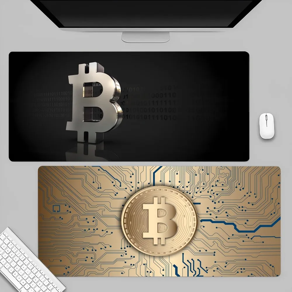 Money Bitcoin Network Mousepad Large Gaming Mouse Pad LockEdge Thickened Computer Keyboard Table Desk Mat