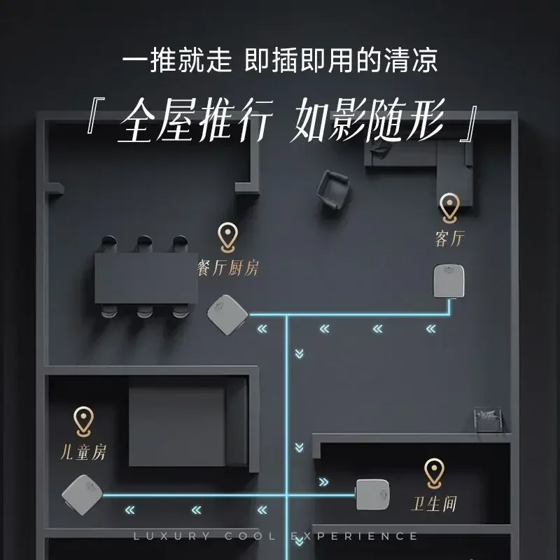 Mobile air conditioner, home installation-free, integrated heating and cooling, no external machine