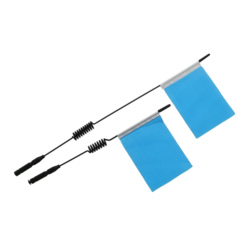 2PCS 190 290mm Metal Decorative Antenna and Flag for 1/10 RC Crawler Car Axial SCX10 90046 Traxxas TRX4 RC4WD