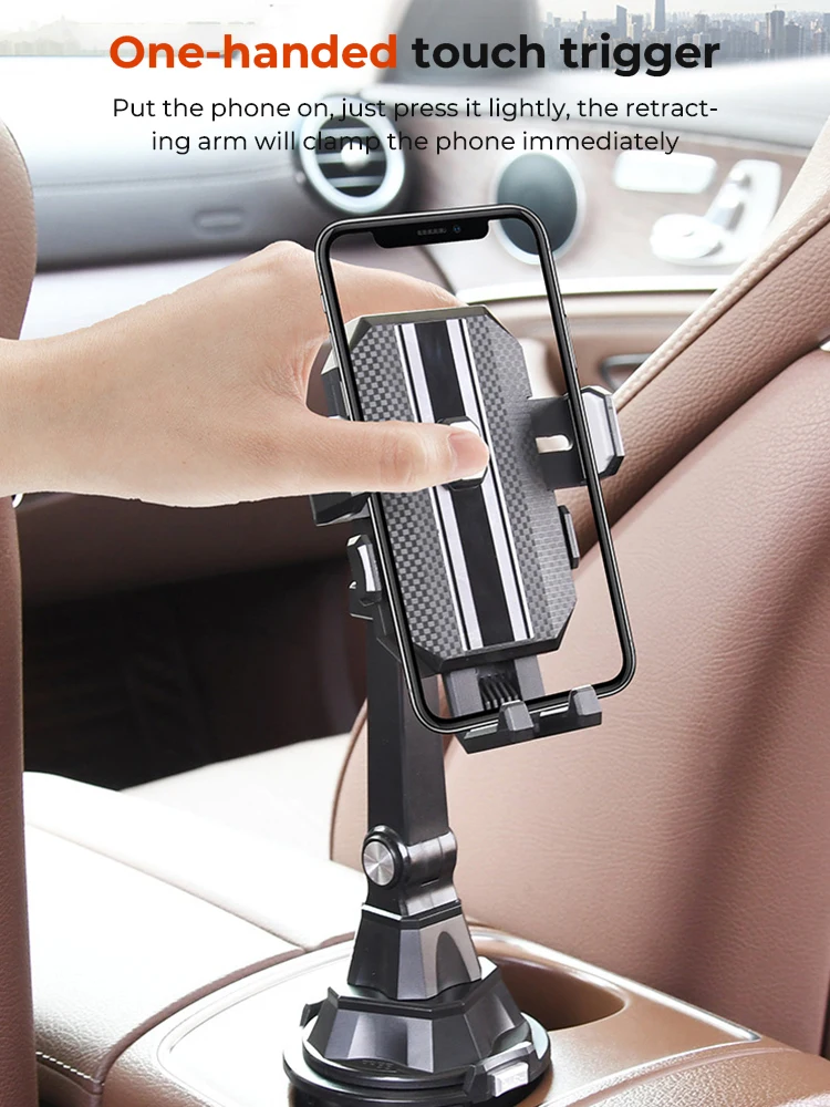 Einstellbare Auto Tasse Halter Handy Halterung Ständer Universal Auto Wasser Tasse Halter Mobile Handy Halterung Unterstützung Für Iphone 13 – Detail 9