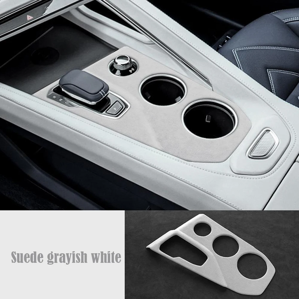 For Geely Zeekr 001 2021 2022 2023 2024 Suede Car Center Control Panel Sticker Gear Box Cover Protection Garnish Accessories