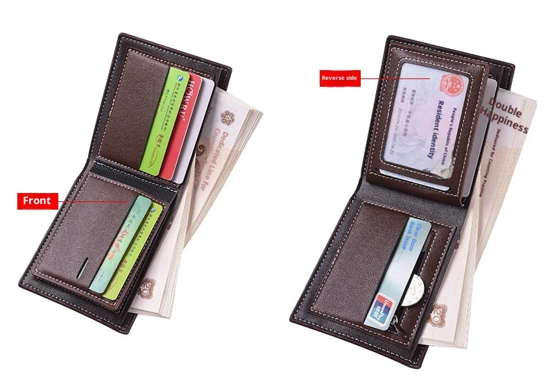 Neues Modell Multikartenfach Leder-Geldbörse für Herren Handgewebte Modische Einfache Ultradünne Münzbörse – Detail 4