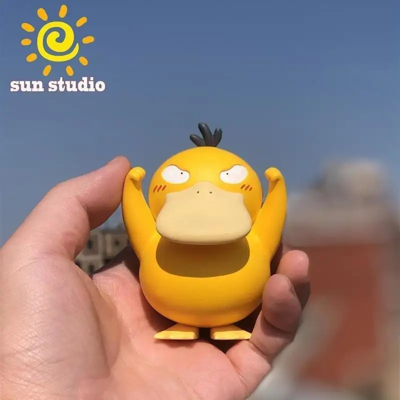 Pokemon Psyduck Figure Anime Peripheral Cute Duck Handmade Model Desktop Decoration Car Ornament Collect Toy PVC Model Doll Gift