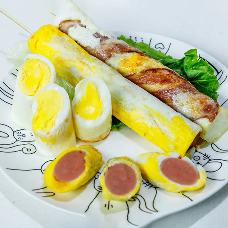 New Fully Automatic Egg Roll Machine Mini Egg Roll Sausage Machine Household Electric Omelette Egg Cooker Breakfast Machine