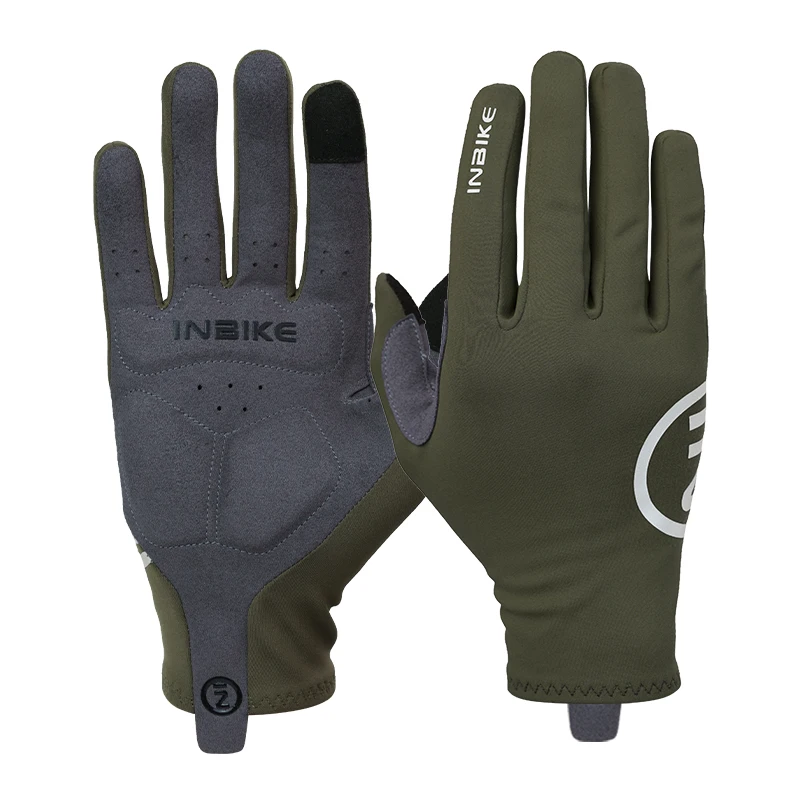 AliExpress INBIKE Winter Bicycle Gloves for Men Touchscreen MTB Cycling Gloves with Padded Full Finger Bike Racing Gloves Bike Accessories