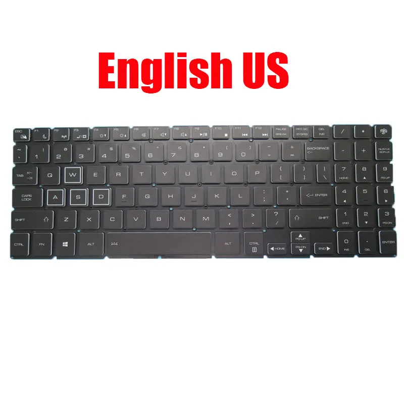 English US/Spanish SP/United Kingdom UK Laptop Keyboard For Quanta NLC NLCA NLCB NLCG WBM18L36USJ9201 AENLCU01010 Black New