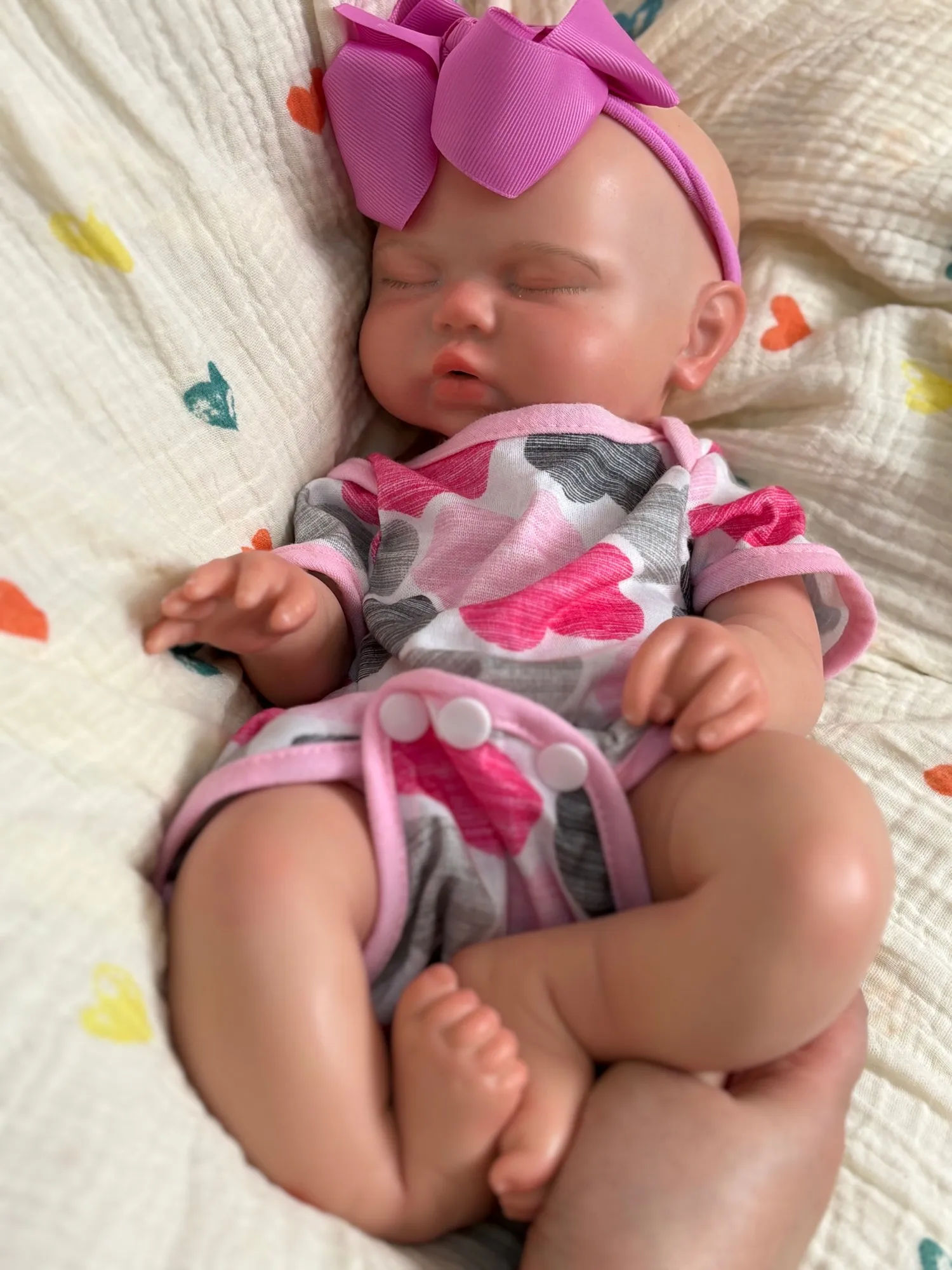 OtardDolls 20-Inch Handmade Silicone Doll Toy Soft Silicone Reborn Doll Open Mouth Realistic Waterproof Cute Collectible Toy view 3