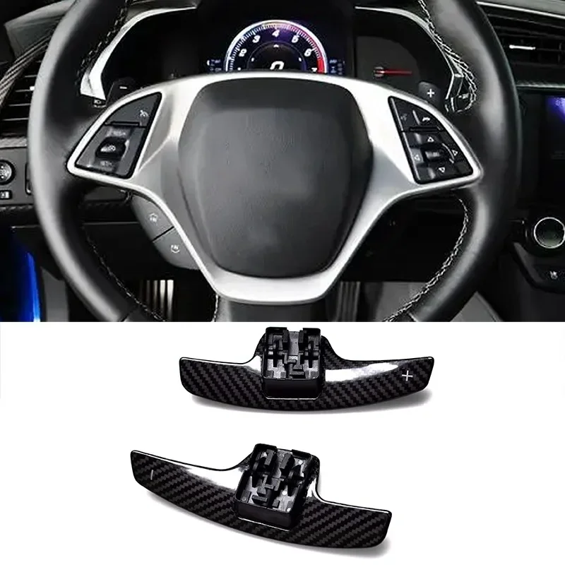 

Dry Carbon Paddle Shifter Extension Replace for Corvette C7 2013- Steering Wheel Shift Paddles