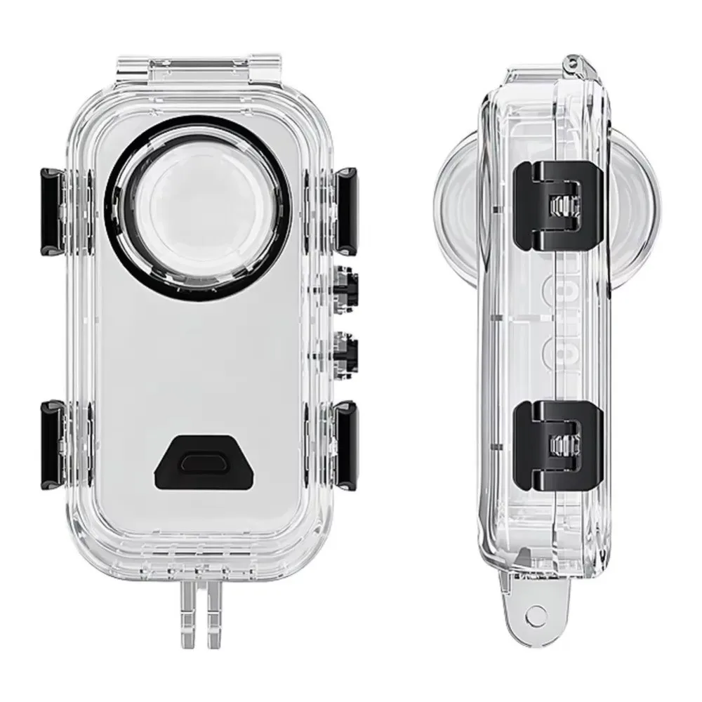 60M Invisible Dive Case Hard Protective Waterproof Case Clear Underwater Diving Shell for Insta360 X6 Action Camera Accessories