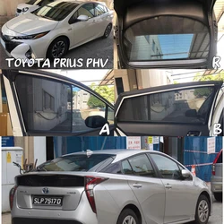 For Toyota Prius XW50 2016-2020 2021 2022 Car Sunshade Front Windshield Magnetic Mesh Curtain Rear Side Window Sun Visor Shade