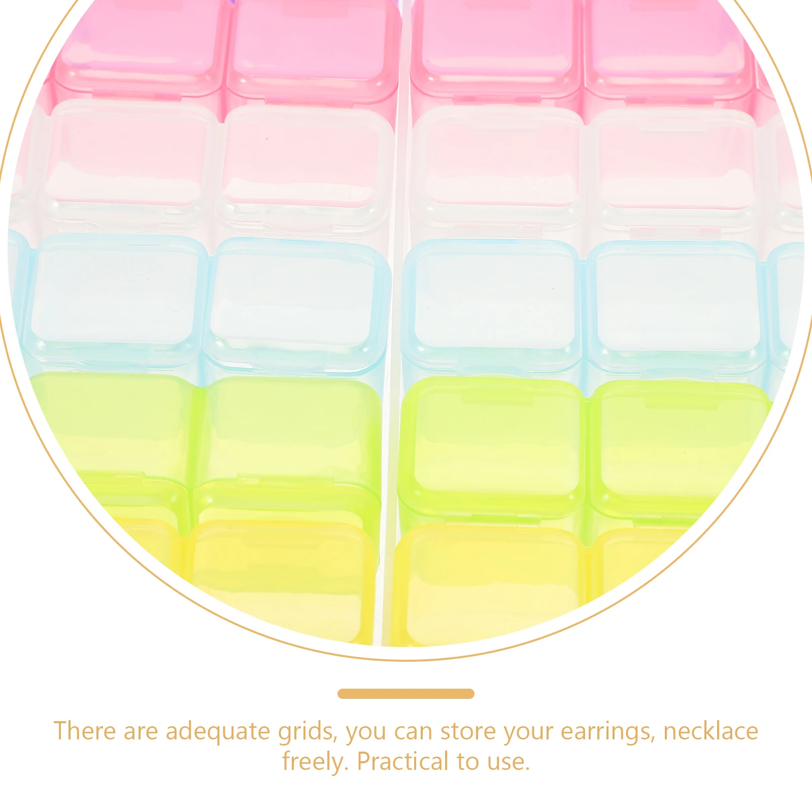 

1 set 1 Set 56 Grids Nail Art Storage Box Transparent Organizer Case For Manicure Accessories Earrings Necklace Multi-Grid