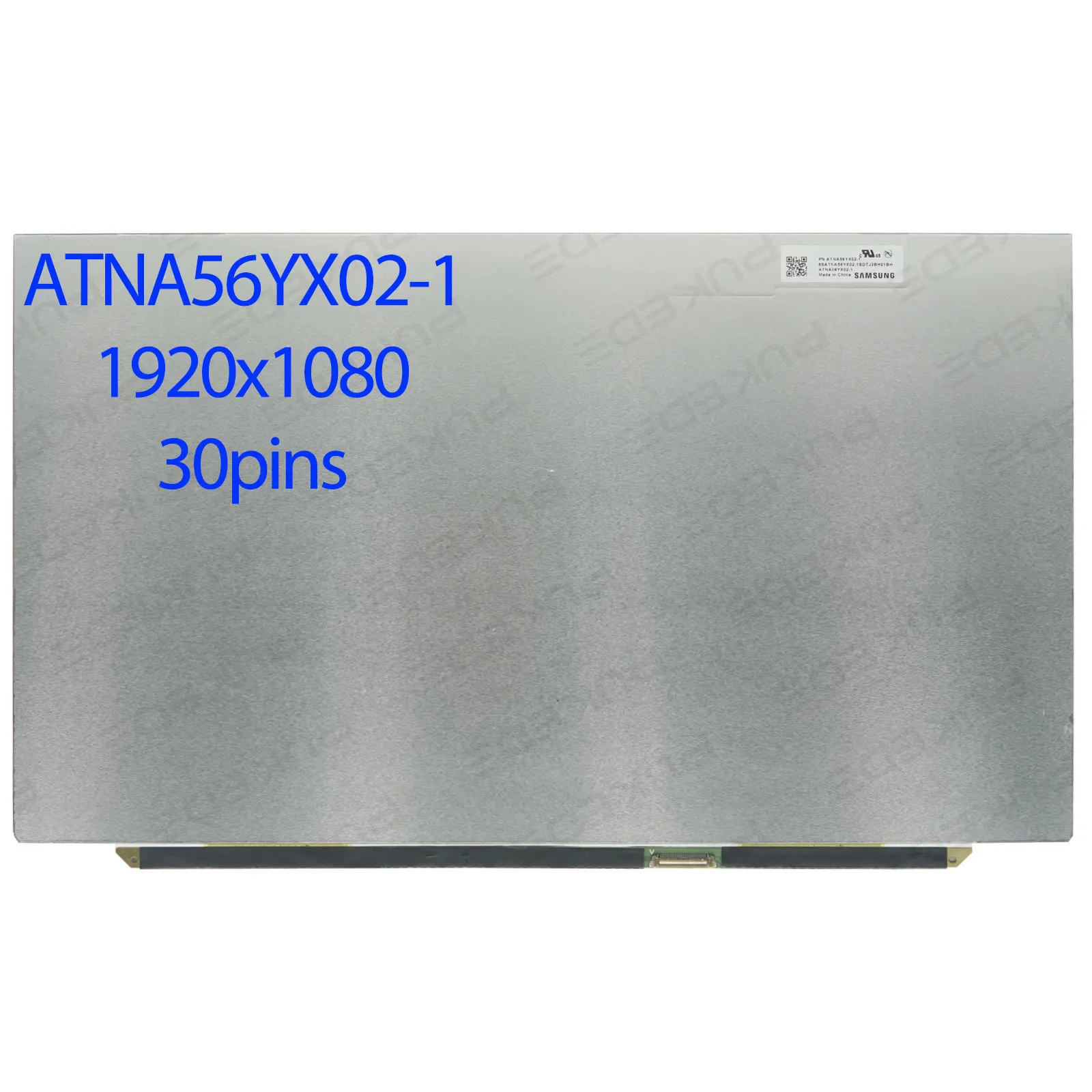 

15.6”Inch Laptop LCD OLED Screen ATNA56YX02-1 ATNA56YX02 100% DCI-P3 Display Panel 60Hz 1920x1080 edp 30pins