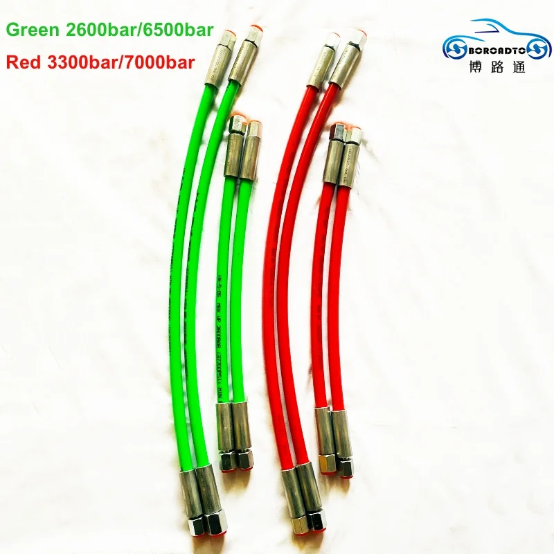 400mm 600mm Flexible Diesel Tube 2600bar 3300bar Oil Pipe Common Rail Test Bench Spare Part