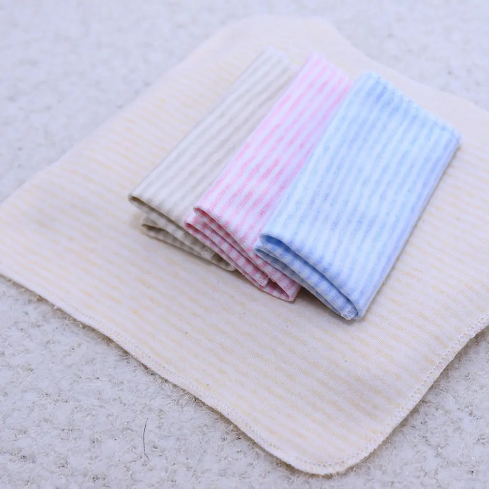 

4 шт., детские полотенца для слюней, хлопковые полотенца для купания, 21x21 см, мягкие, удобные, впитывающие, для новорожденных, разные цвета