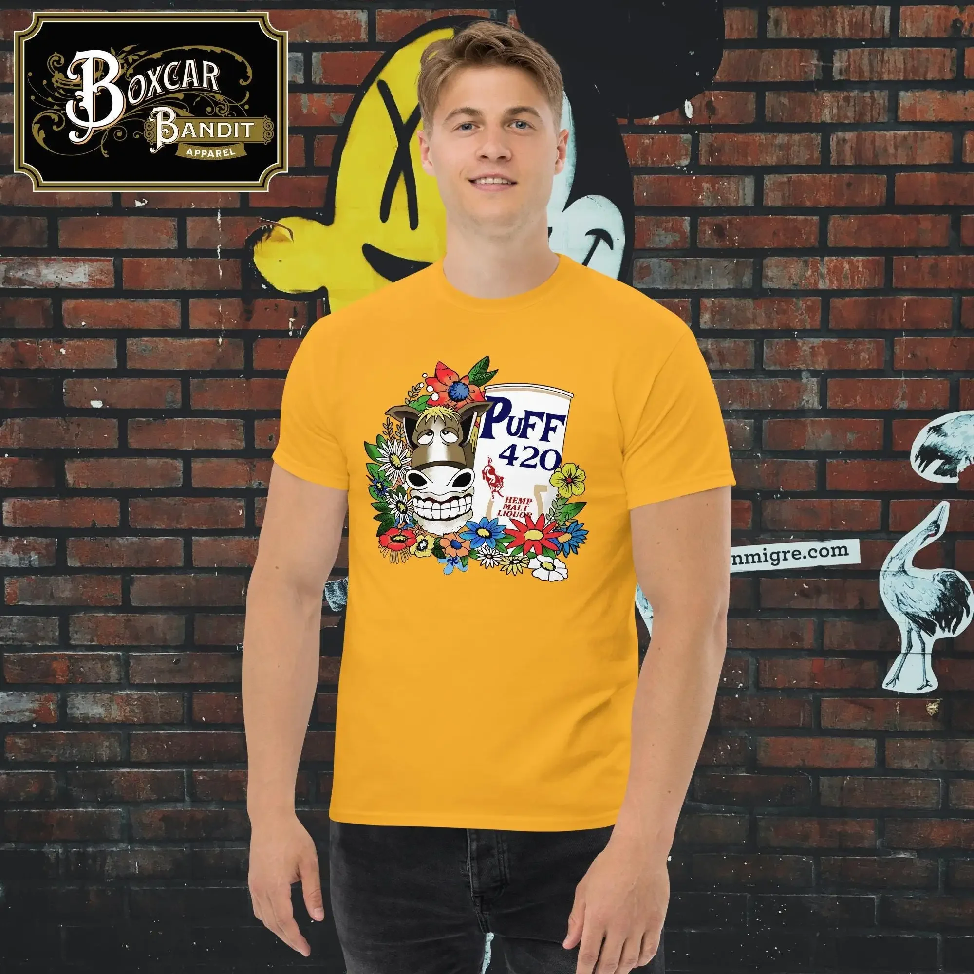 Camiseta clássica Puff 420 Hemp Malt Liquor Fast Times at Ridgemont High