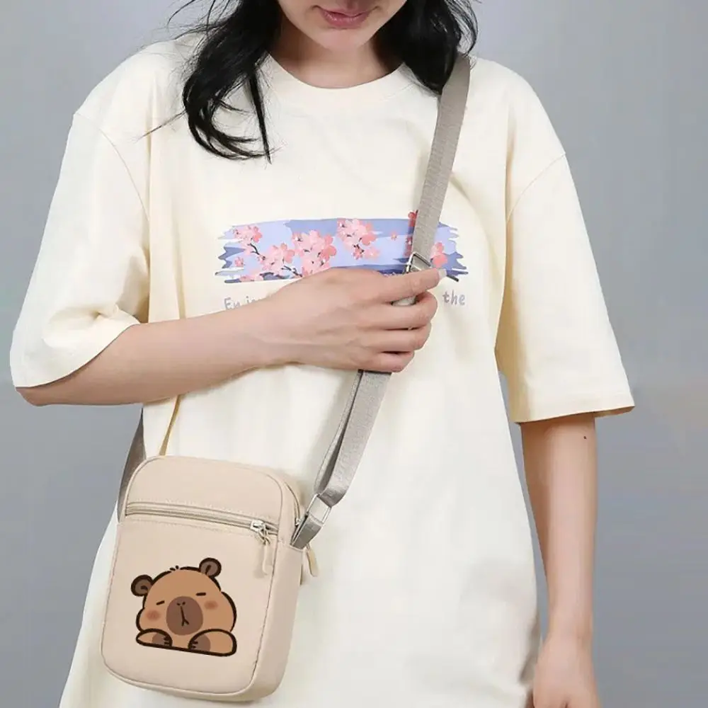 

Популярная оксфордская сумка через плечо с капибарой, регулируемый плечевой ремень, портативная сумка-мессенджер, сумки большой вместимости с героями мультфильмов