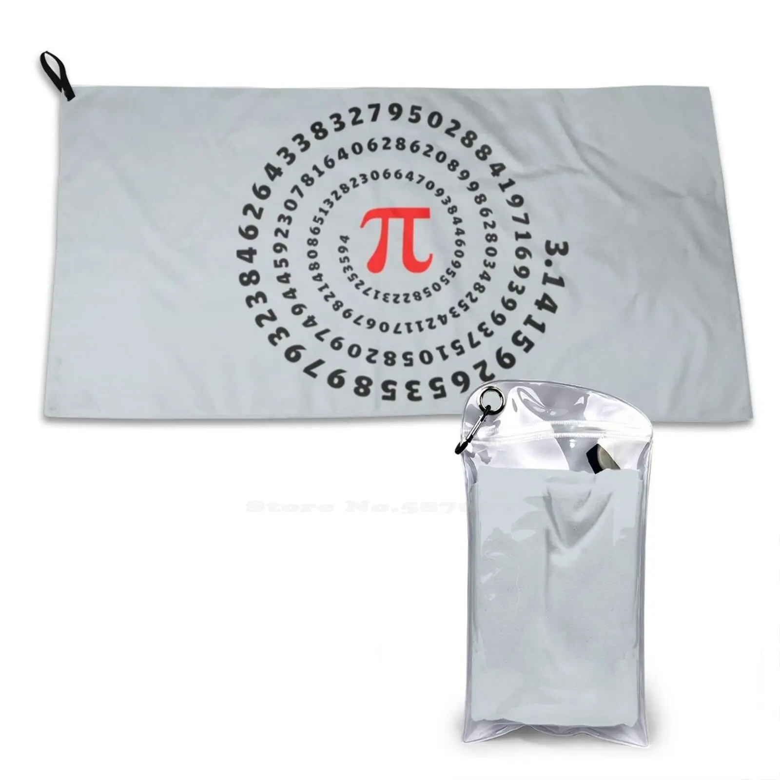 Pi , Π , Spiral , Science , Mathematics , Math , Irrational Number , Sequence Personalized Soft Towel Home Outdoor Mathematics