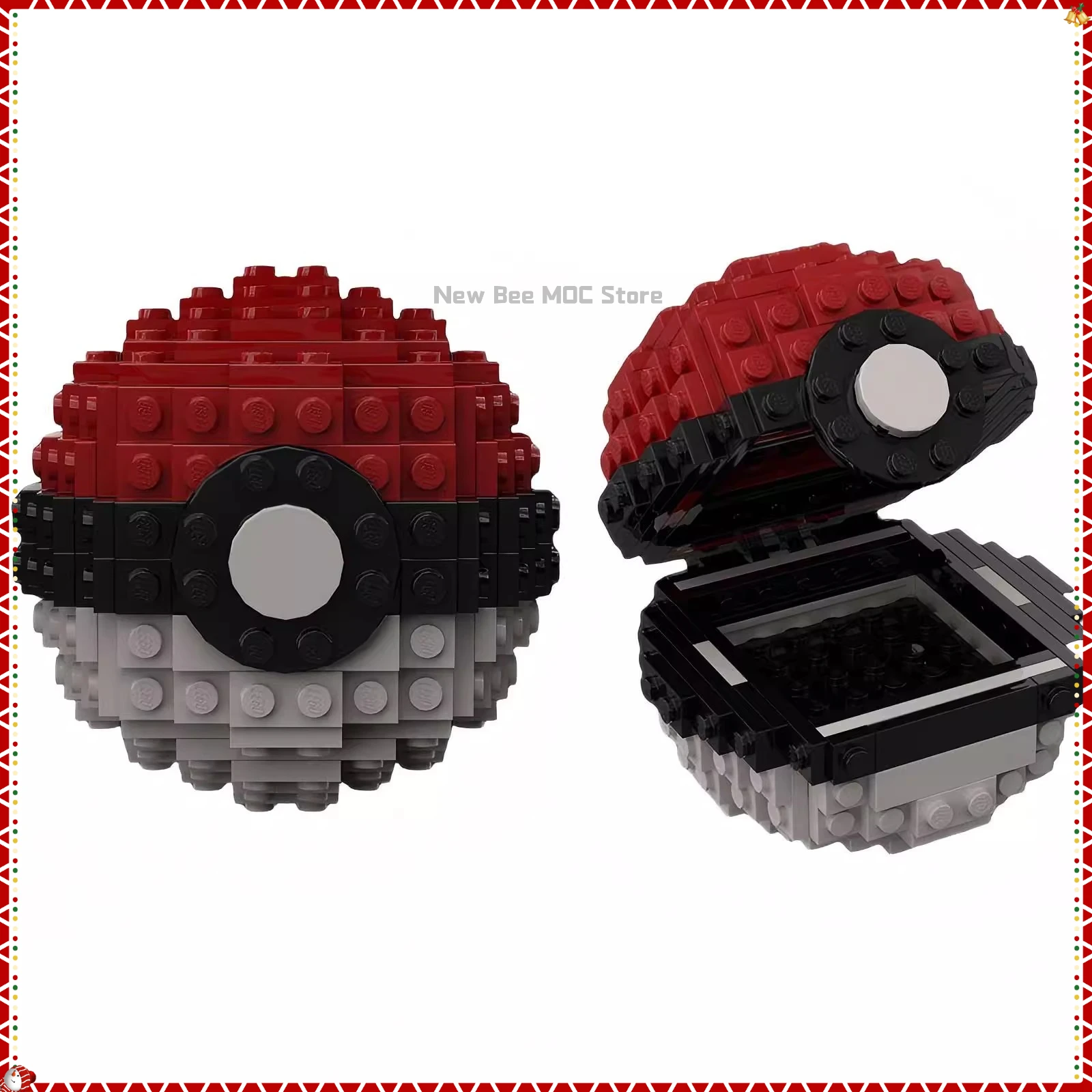 

MOC Hot Anime Games Cartoon Toy Ball Model Monster Pocket Ball Building Block Set DIY Children Birthday Gift Desktop Ornament
