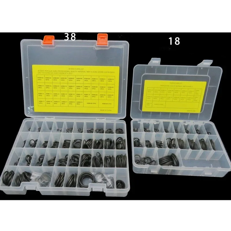 

200 Pcs/450Pcs Multifunction O-Ring Seal Sleeve Ring Diving Special Thickening Nitrile Rubber NBR Sealing Small DropShipping