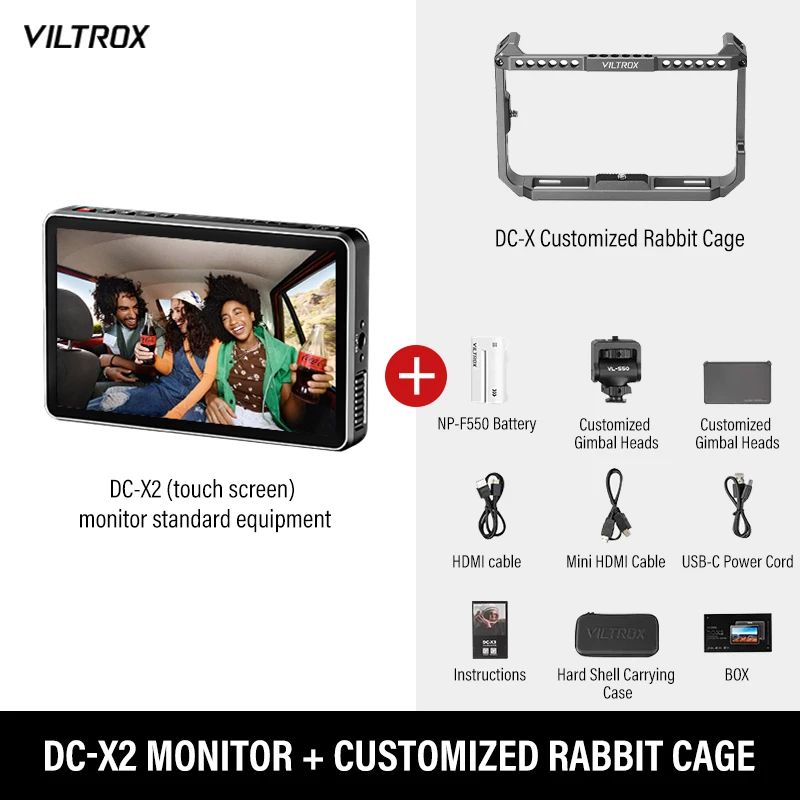viltrox dc-x2 amazon ¥33300 カメラモニター VILTROX DC-X2 2000Nit Camera Field Monitor Touchscreen 6 inch 4K