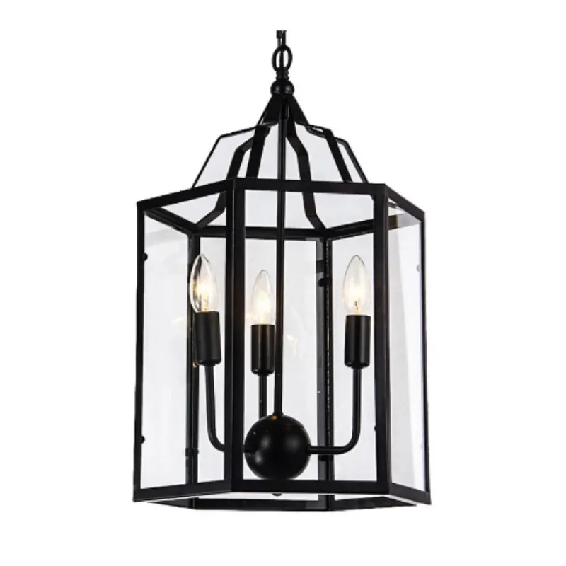 

Industrial Pendant light American country retro Birdcage lamp Creative restaurant bar home lighting iron cage with shade MJ1110