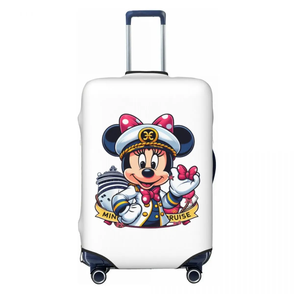 

Custom Mickey Mouse Crew Members Luggage Cover Elastic Travel Suitcase Protective Covers Suit For 18-32 inch