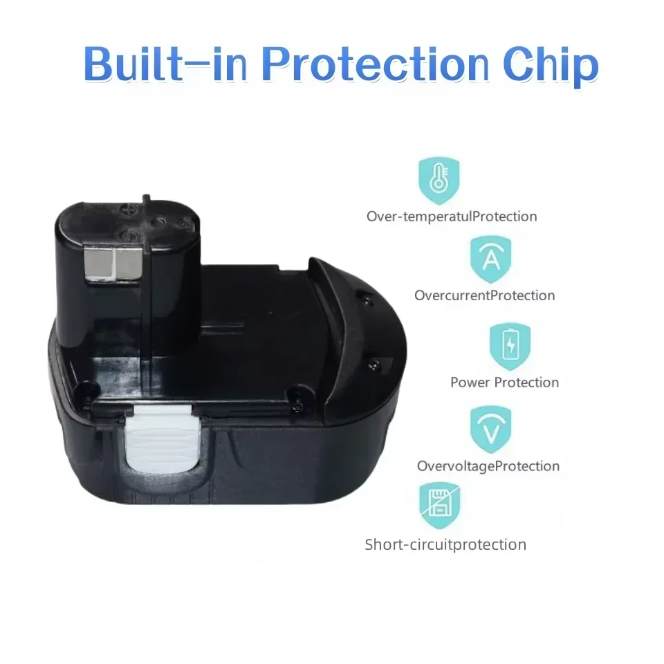 جديد 18 فولت 12800 مللي أمبير 12.8ah تبديل البطارية لشركة هيتاشي EB1812S EB1814SL EB1820 EB1826HL EB1830 DS18DL تراكم