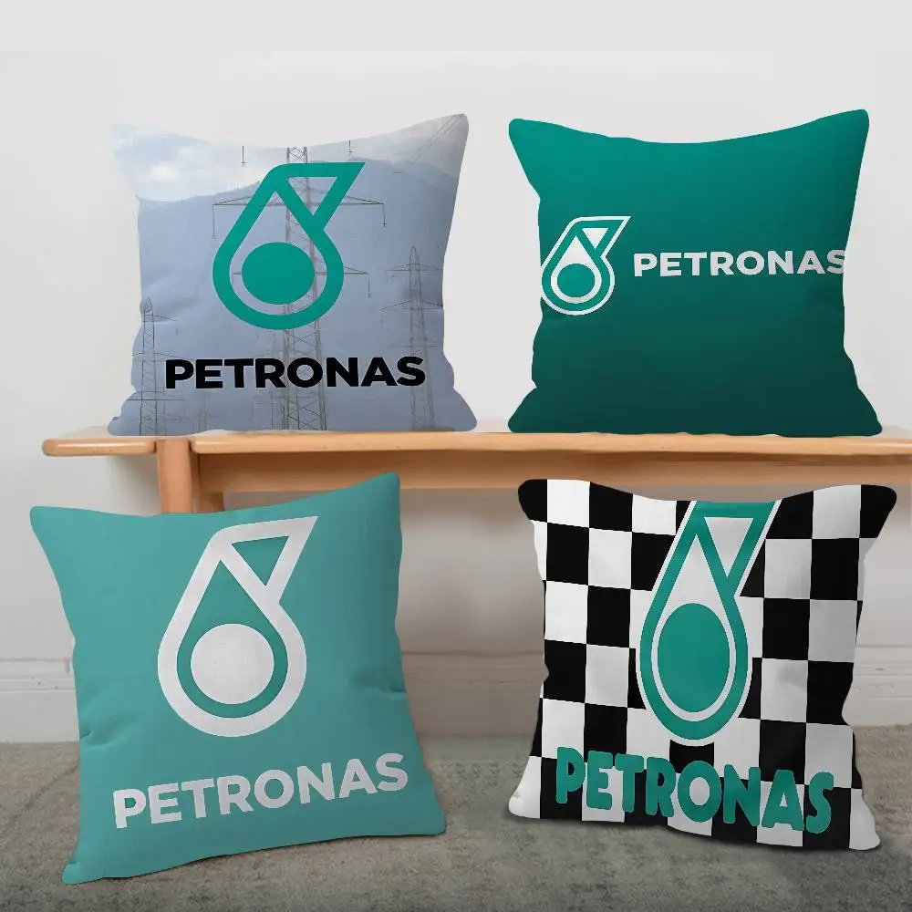P-PETRONAS Oil Flag Personalized picture text home decorative pillows Household Gifts 45x45cm