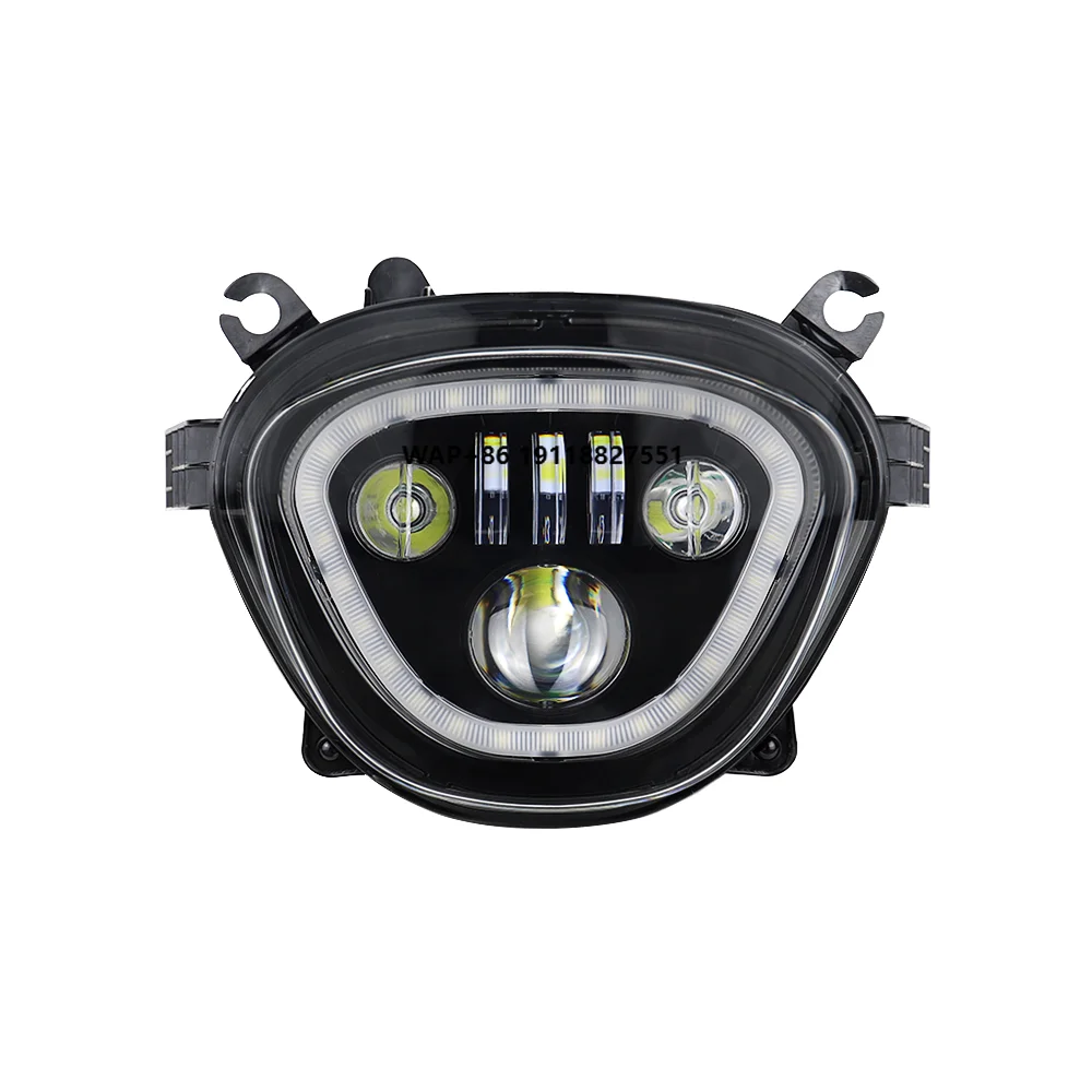 Black Lamp Headlight for Boulevard Motorcycle M109R DRL Front Head Light