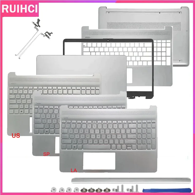 

New Case For HP 15S-FQ 15S-FR 15S-EQ 15-EF 15-DY TPN-Q222 LCD Back Cover Bezel Frame Palmrest Bottom Case US/UK/LS/SP Keyboard