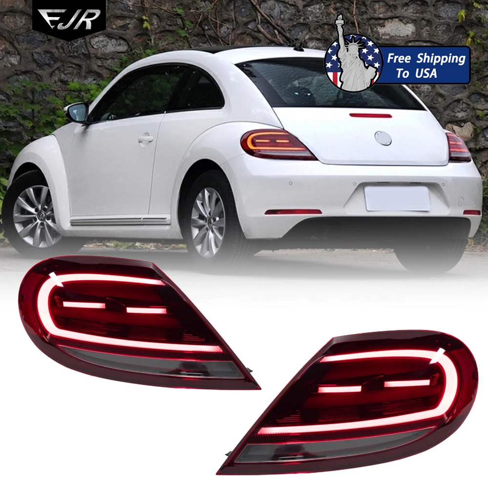 

EJR Car Light For Volkswagen Beetle Taillight 2013-2019 Upgrade LED Rear Tail Lights Dynamic Turn Signal Auto Accessories