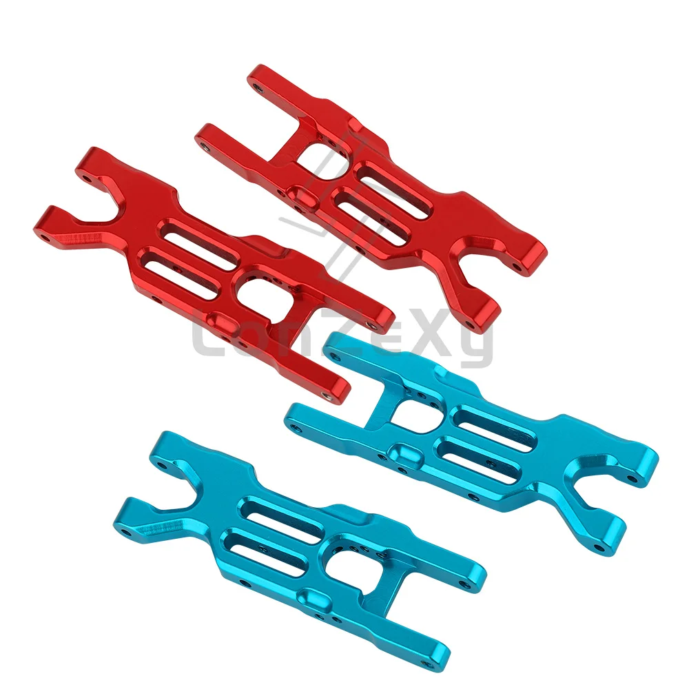 CNC Aluminum Rear Lower A‑Arm Pair For LOSI 1/18 Mini‑T 2.0 2WD RC On‑Road Car Upgrade Part,Red Blue Optional 21.3g