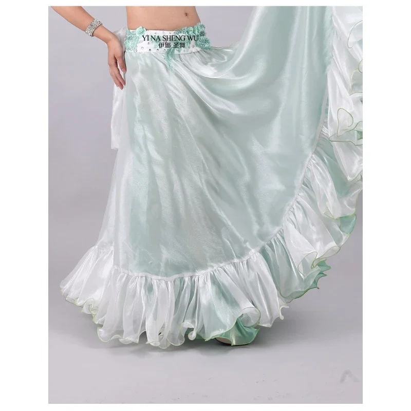jupe-de-danse-du-ventre-pour-femmes-en-mousseline-de-soie-brillante-ourlet-evase-costume-de-spectacle-indien-bollywood-pour-danseuses-spectacle-d'entrainement