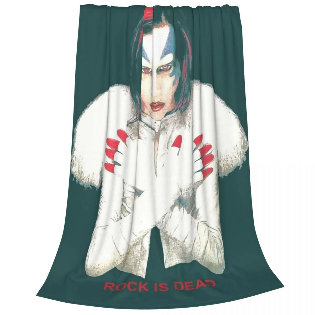 1998 Rare Marilyn Manson Omega And The Mechanic Blankets Flannel  Sofa Throw Blankets For Couch Bedding Throws Bedspread Quilt