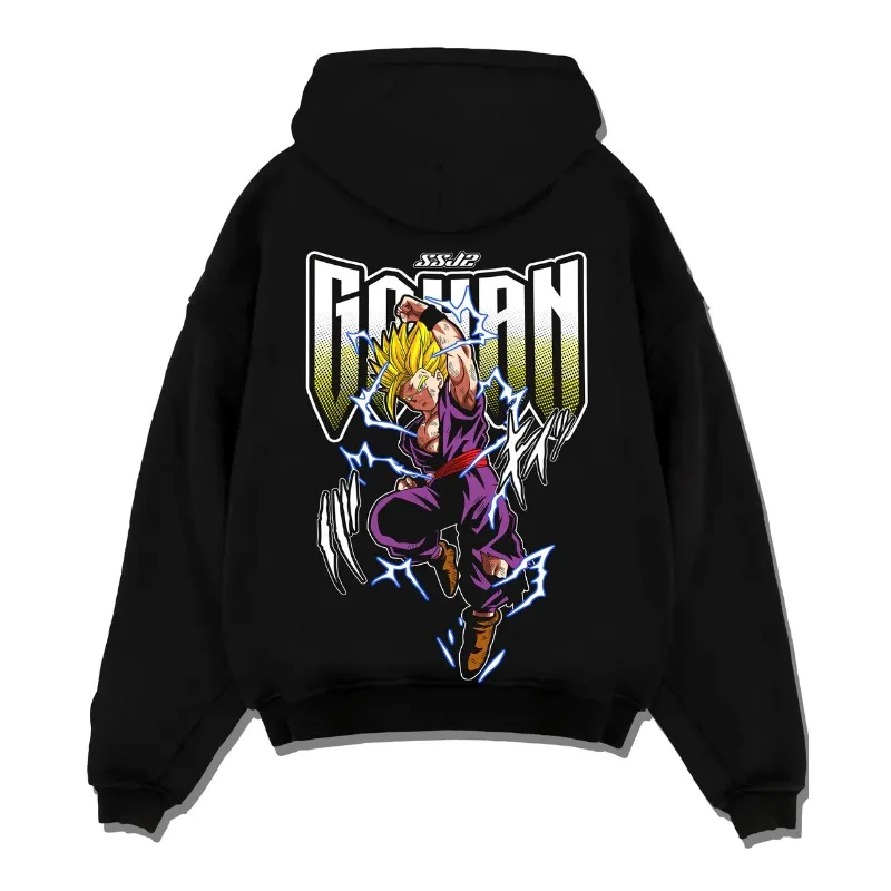 لعبة دراغون بول زد الرجال هوديس الخريف الشتاء انمي ياباني جوهان الرسومات البلوز Harajuku Y2K الشارع الشهير 100% ملابس قطنية