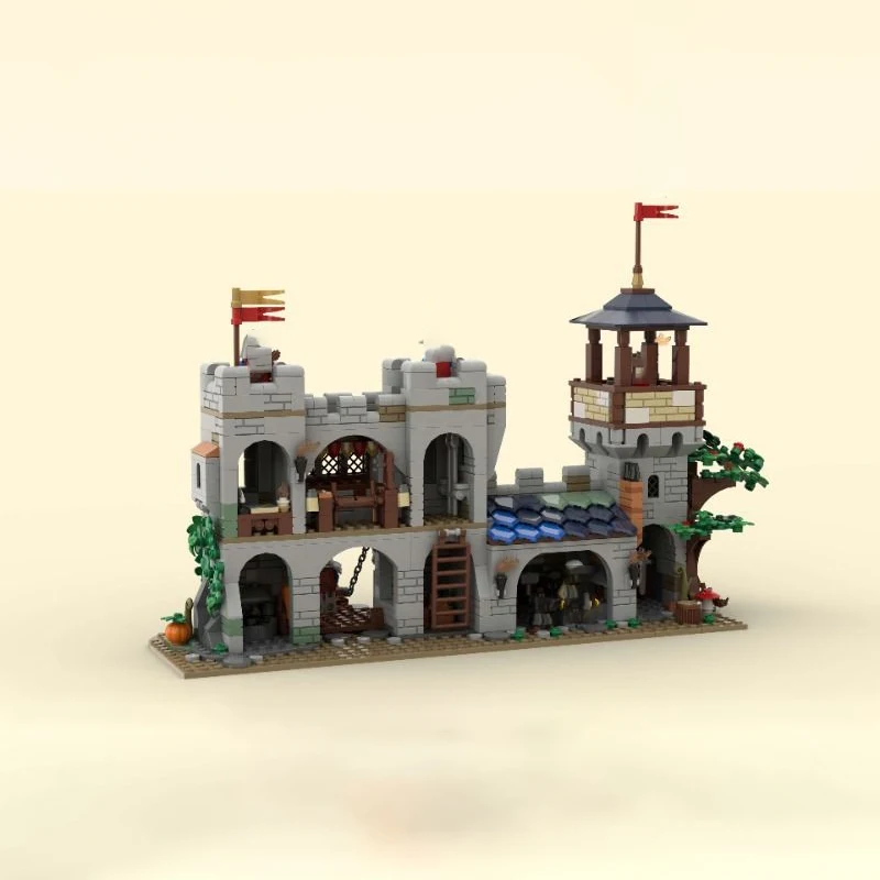 Moc Bouwstenen Fort Model Kleine Leeuwenridders Kasteel Technologie Modulaire Blokken Geschenken Kerstspeelgoed Diy Sets Assemblage