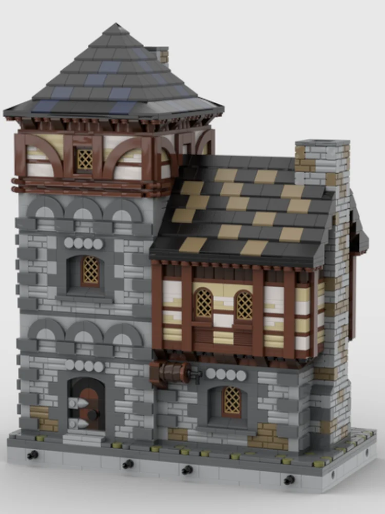 

1999PCS City appearance combination DIY can be spliced MOC-78612 Medieval modular building blocks Toy Gift 36: Tavern