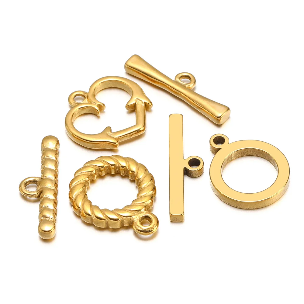 4-5set Stainless steel OT Clasps Toggle Clasps Connectors For Bracelet Necklace Crafts Making Jewelry Making Supplies Wholesale