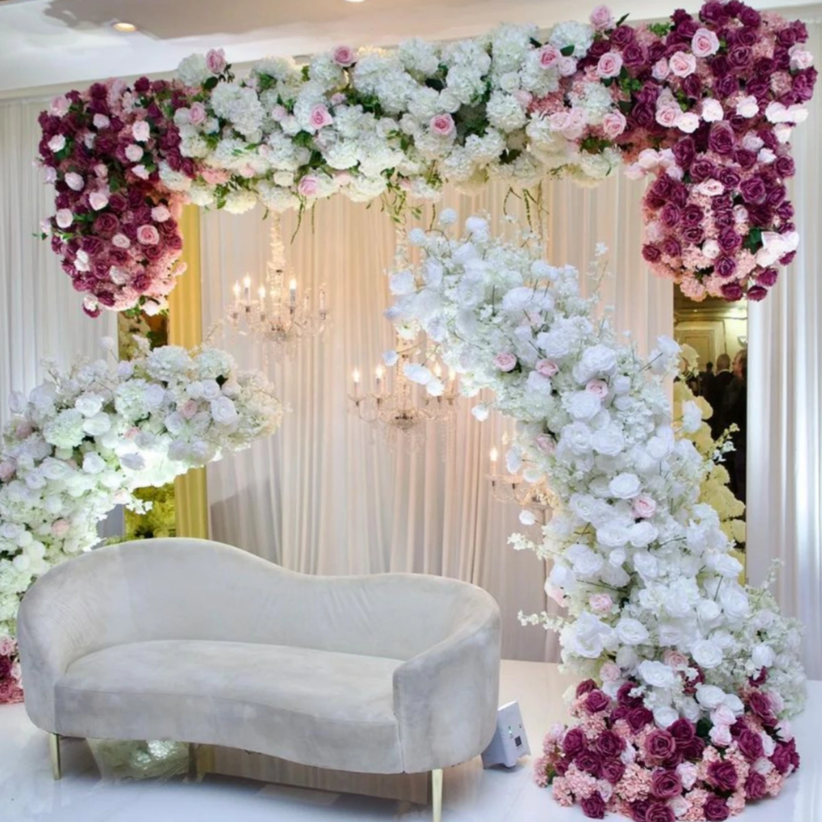 

rectangle Stand only)Good selling round wedding banquet stage panel decoration backdrop stand supplies for event 1004