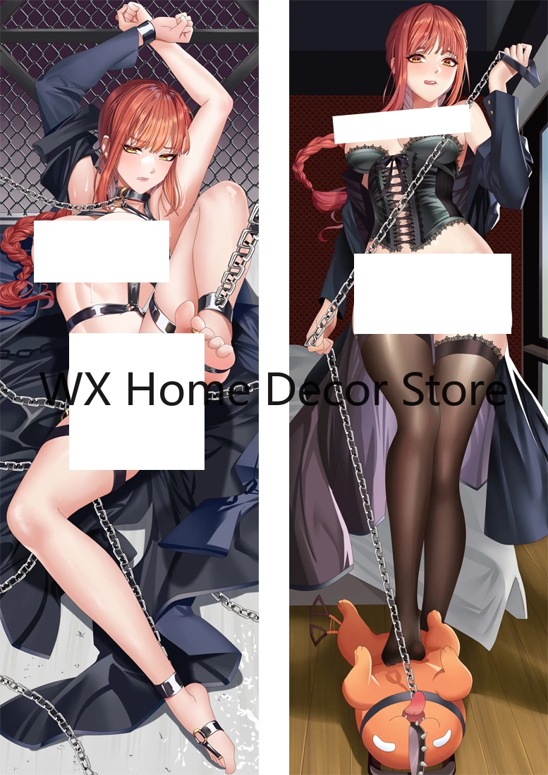 New Style Chainsaw Man Machima Dakimakura Hugging Pillow Cover Anime Game Gilrs Character Makima 2way Pillowcase