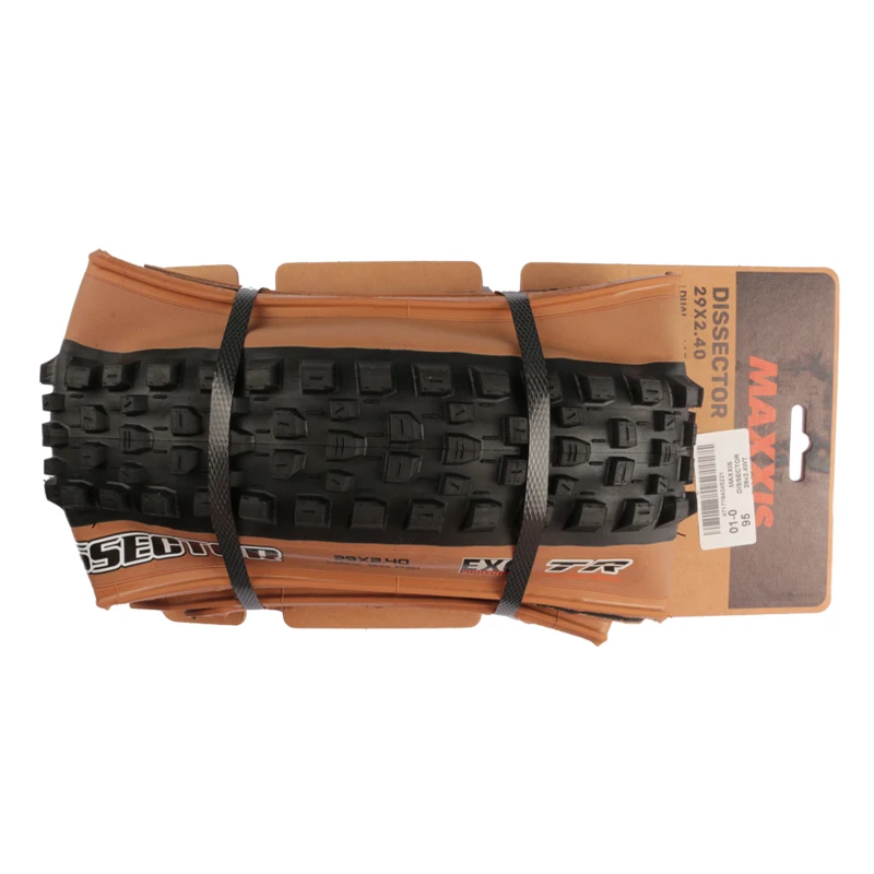 MAXXIS DISSECTOR 29x2.4 WT 3C EXO+ TR DD Schwarz/Kaffeebraun Tubeless-Reifen MaxxGrip MaxxTerra für Offroad-Fahrzeuge MTB – Detail 2