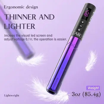 Bezdrátová sada tetovacích strojků EZ pro aplikaci permanentního make-upu s 3 ks baterií napájeného rotačního tetovacího zařízení určeného pro... 10 nejlepší prodej Dětský tetovací strojek - №2