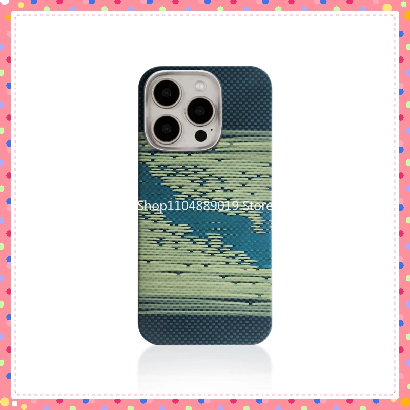 

Для magsafe из углеродного волокна для iPhone 17Pro/17pro max, защита объектива, чехол из арамидного волокна для iPhone17pro, магнитный чехол