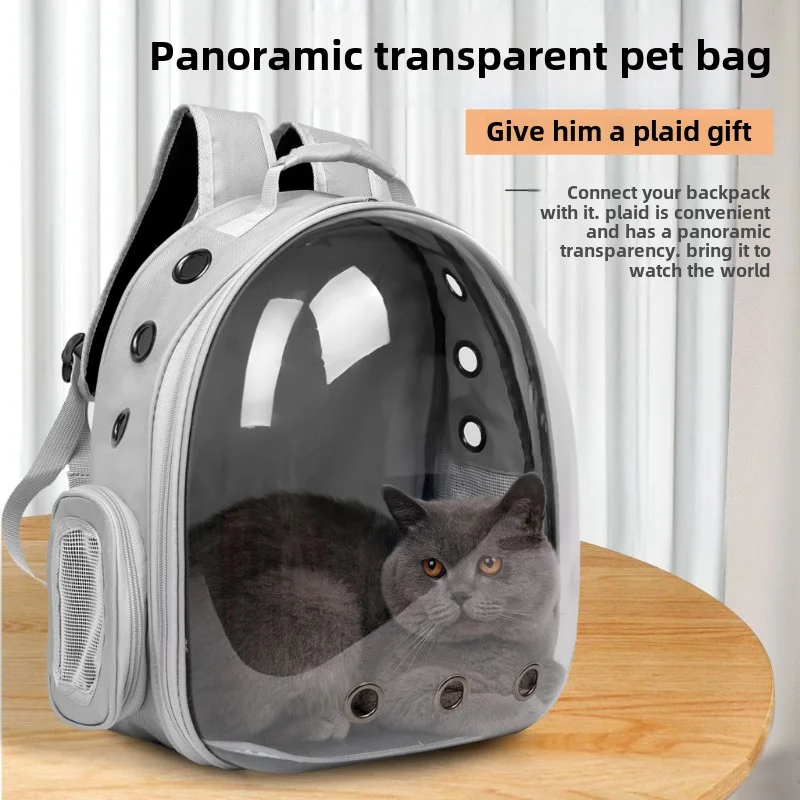 

2025 New Space Capsule Transparent Cat Bag Outdoor Breathable Backpack Pet Bag Portable Cat Bag Pet Supplies