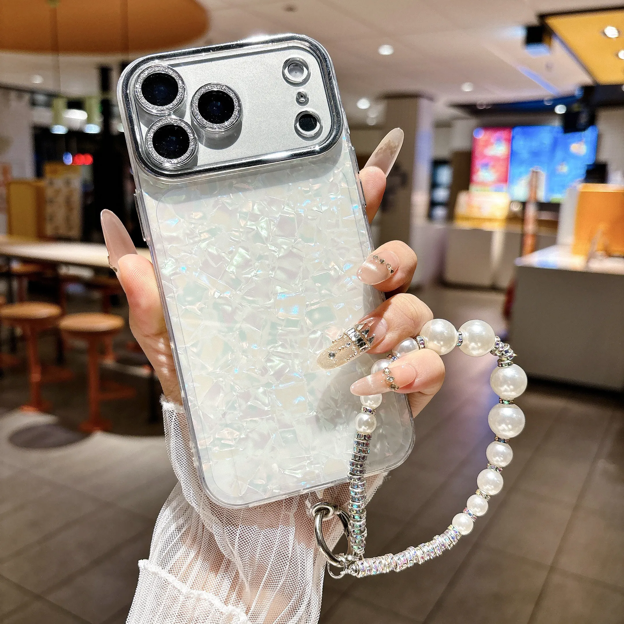 Camera Lens Protector - Coque de téléphone à motif coquillage