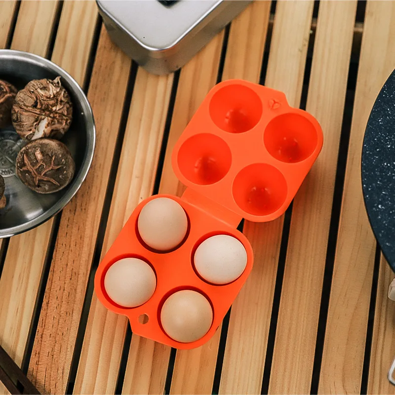 Portable 2/4/6 Grid Egg Storage Box for Outdoor Picnic BBQ and Camping Keep Your Eggs Safe and Fresh Kitchen Tools