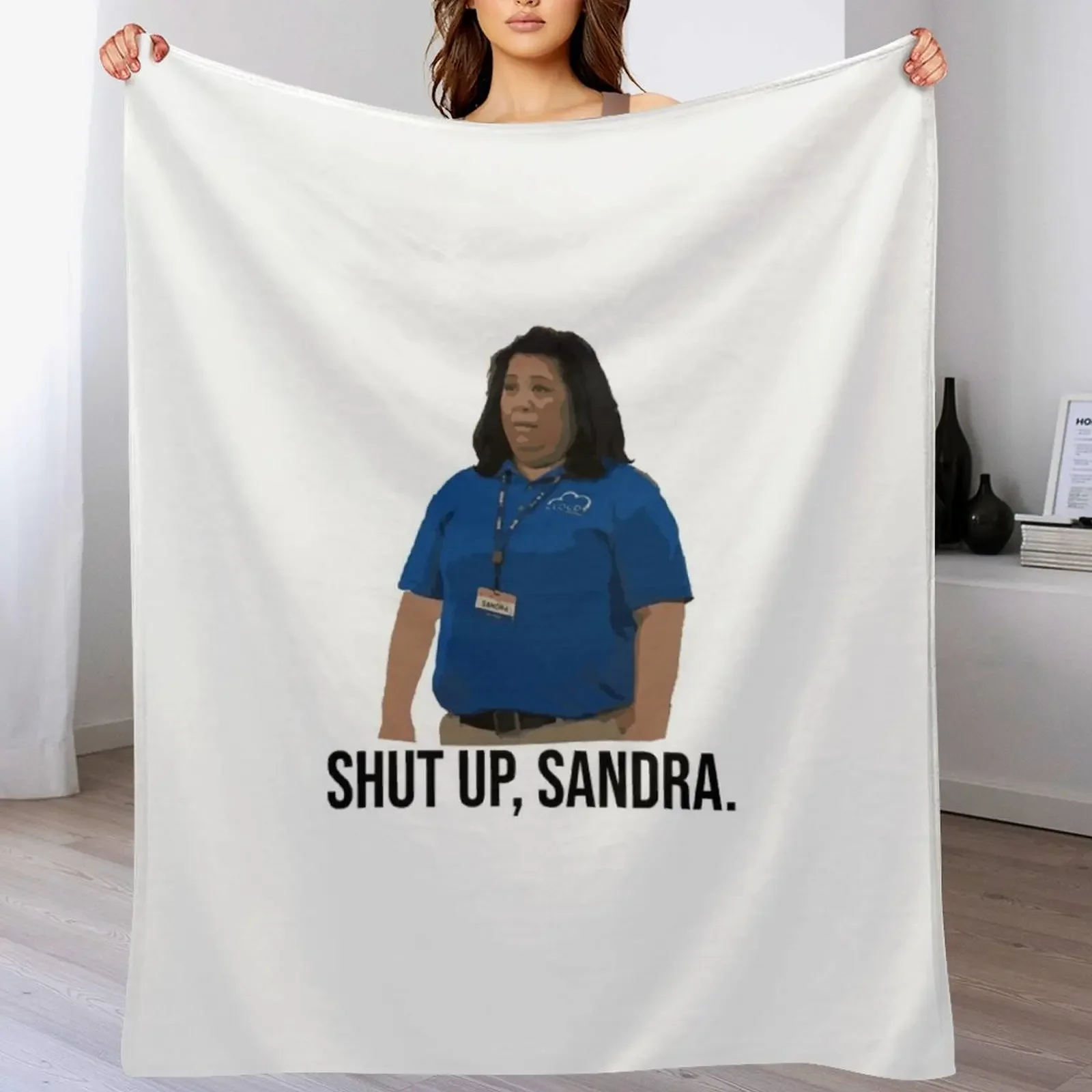 

Shut Up Sandra Throw Blanket anime funny gift Extra Large Throw Shaggy Blankets
