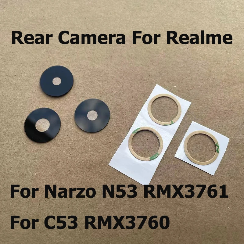 Back Camera Glass For Realme C53 Rear Camera Glass Lens Cover Replacement With Sticker Adhesive For Narzo N53